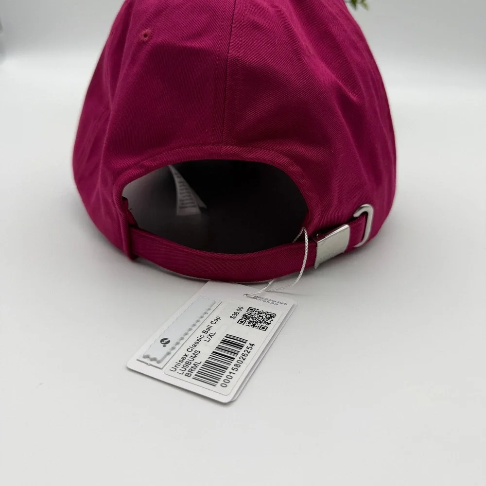 Lululemon Unisex Classic Ball Cap Berry Mist Pink Hat Size L/XL New NWT
